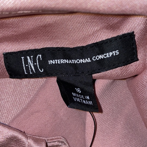 INC INTERNATIONAL CONCEPTS PINK JUMPSUIT 16 NWT - Picture 4 of 7